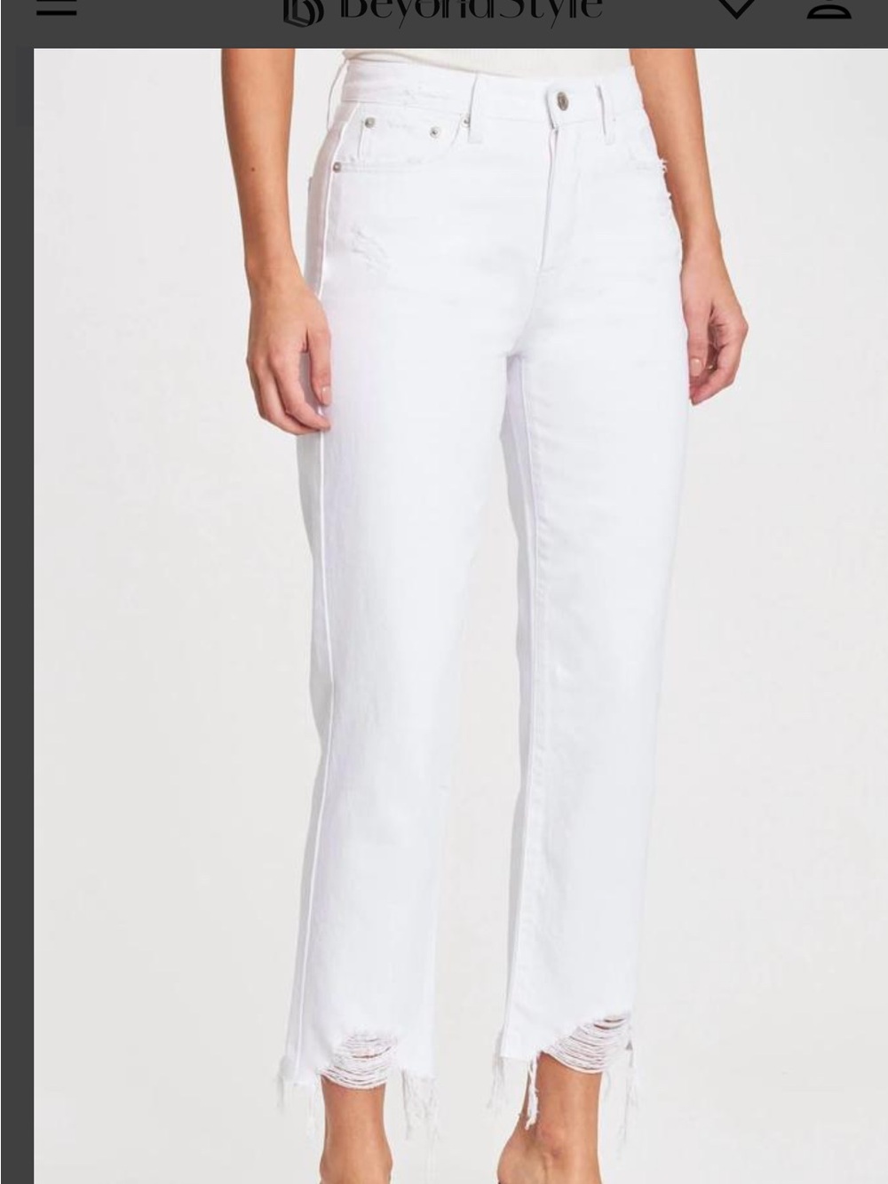 Pistola, Women’s Charlie High Rise Straight Jean In White, 28